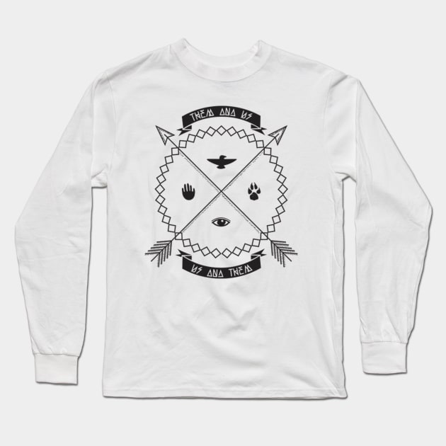 Native Coat of Arms Long Sleeve T-Shirt by parallelish